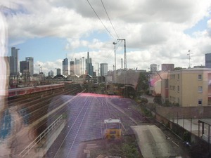 Вид на Франфурт из вагона Inter City